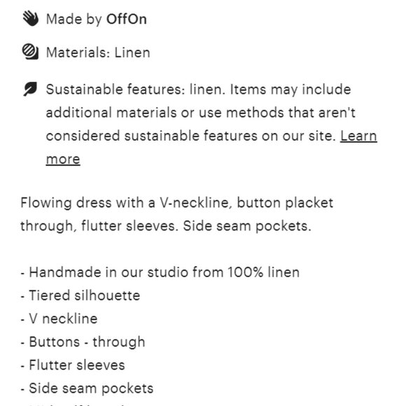 OffOn Clothing Tiered Linen Maxi Dress - Yellow Gingham, Size M - Picture 8 of 8